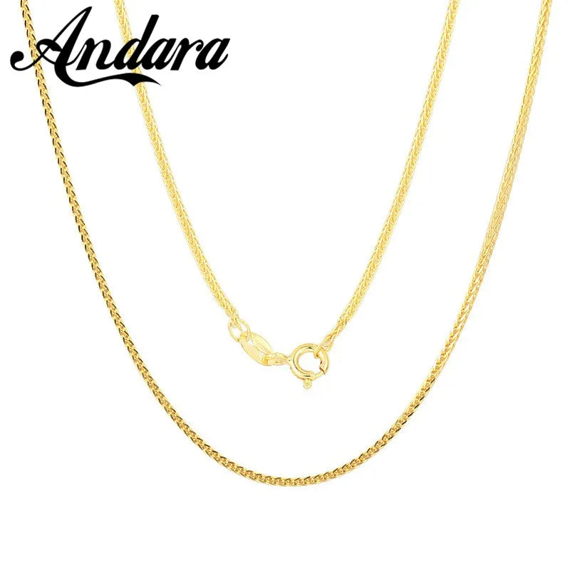 Andara 925 Sterling Silver 3mm Women's Clavicle Necklace Adjustable 16-24 Inch Anniversary Jewelry Gift