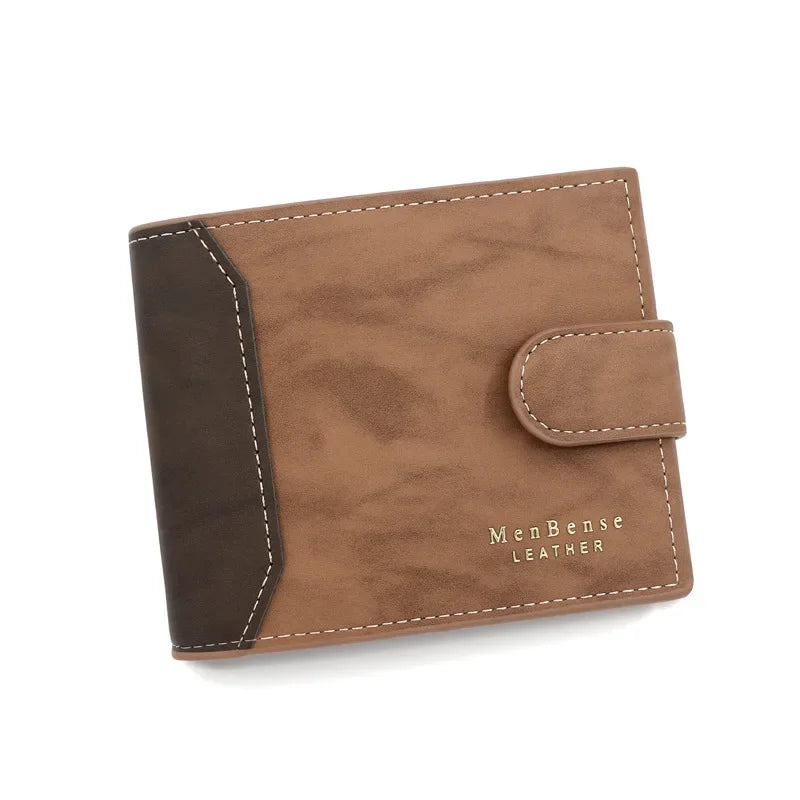 Compact RFID Wallet for Men | Slim PU Leather Card Holder