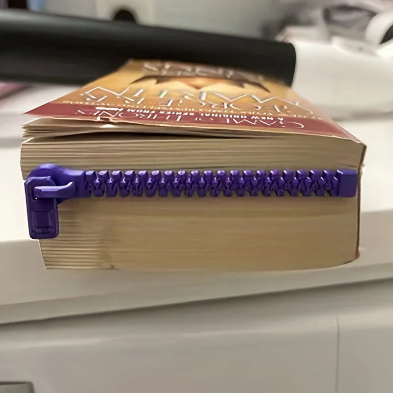 3D Printed Zipper Bookmark for Books, E-Readers, Diaries, Office Use and Gift for Book Lovers