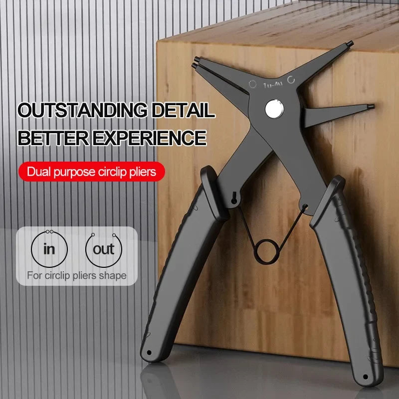 2 in 1 Snap Ring Pliers | Internal External Retaining Ring Pincer Tool