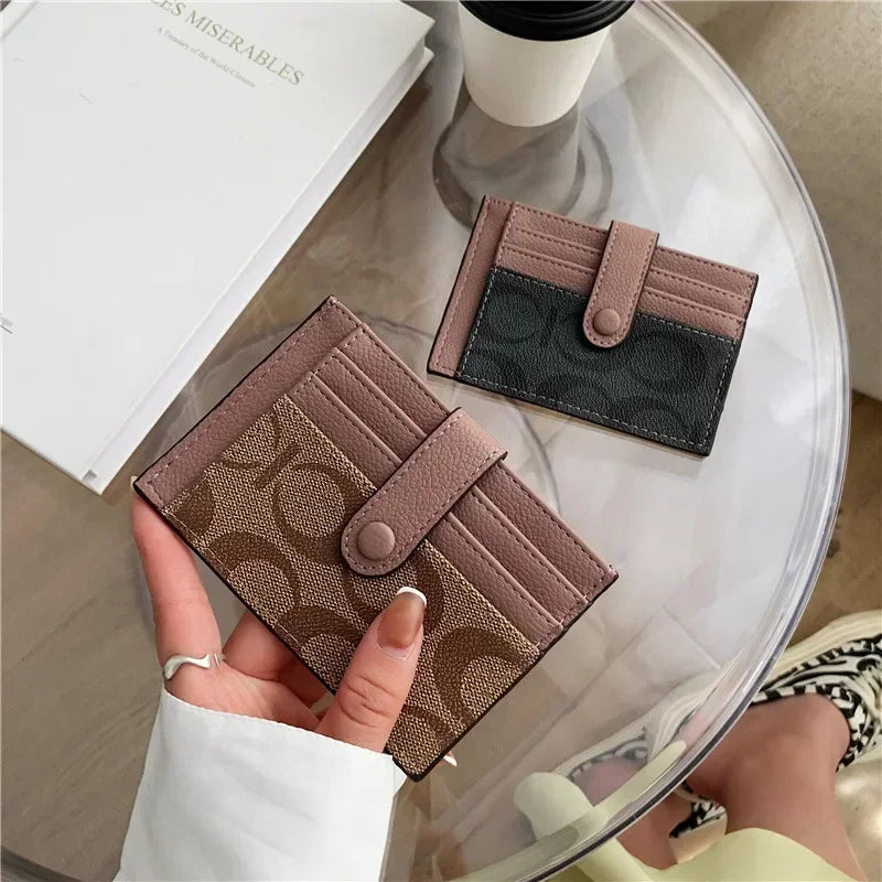 Compact Travel Wallet for Women | RFID Card Holder with Coin Purse