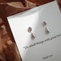 FTCY Water Drop Earrings | Irregular Geometry Claw Stud Earrings for Women