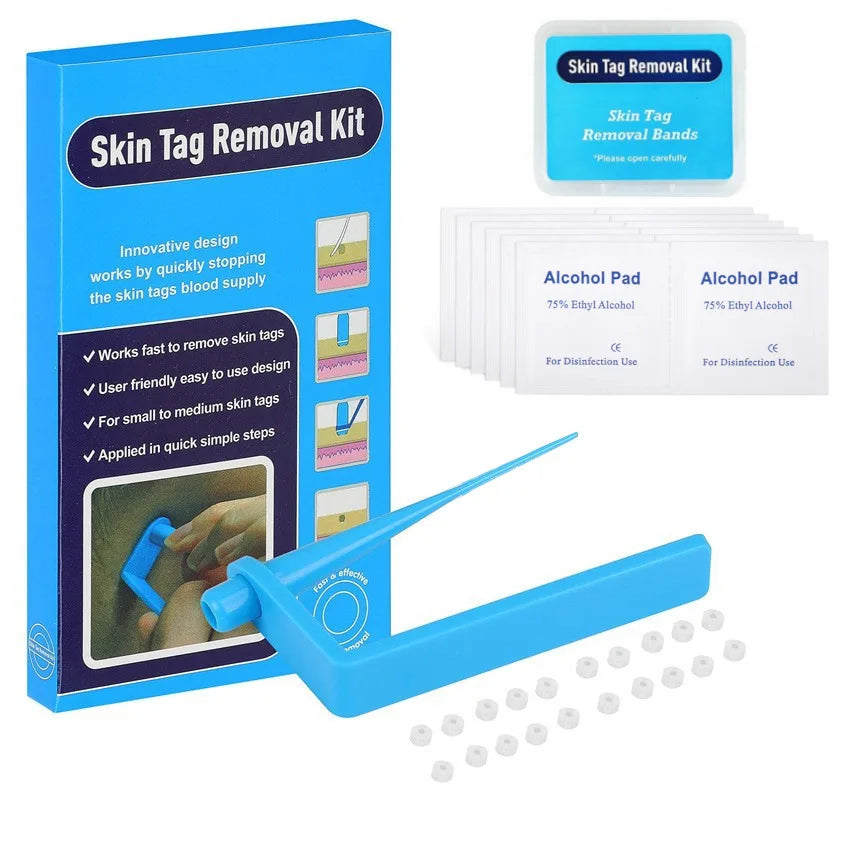 Skin Tag Remover Kit | Skin Care Rubber Bands for Face Mole and Wart Removal