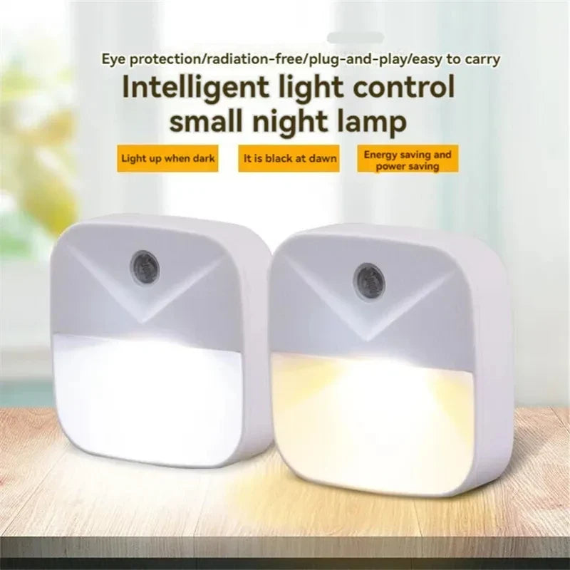 Smart Motion Sensor Night Light | EU Plug LED Wall Lamp for Home Safety