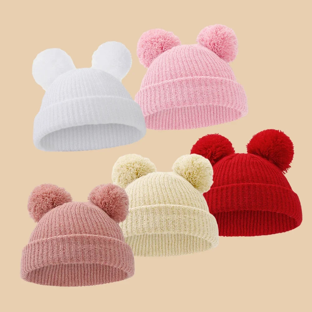 Baby Knotted Turban Hat for Newborns | Pom Pom Cap