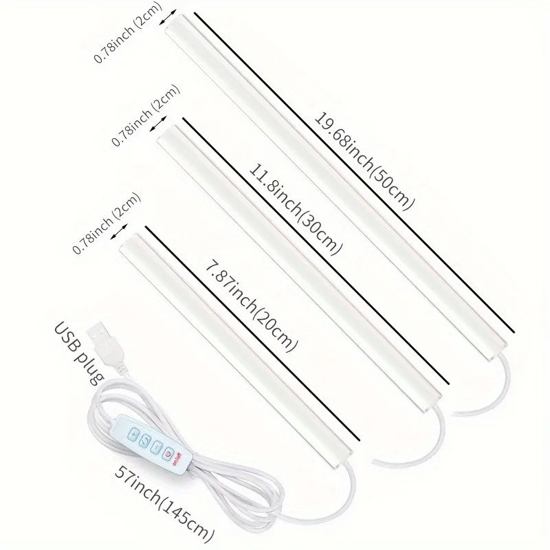 5V USB Under Cabinet LED Light | 3 Color Dimmable Magnetic Night Light