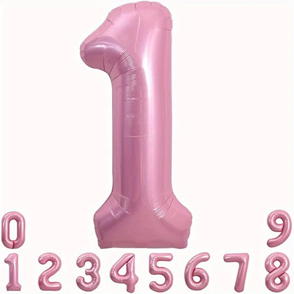 Pink Foil Number Balloon 40 inch | Birthday Party Decor
