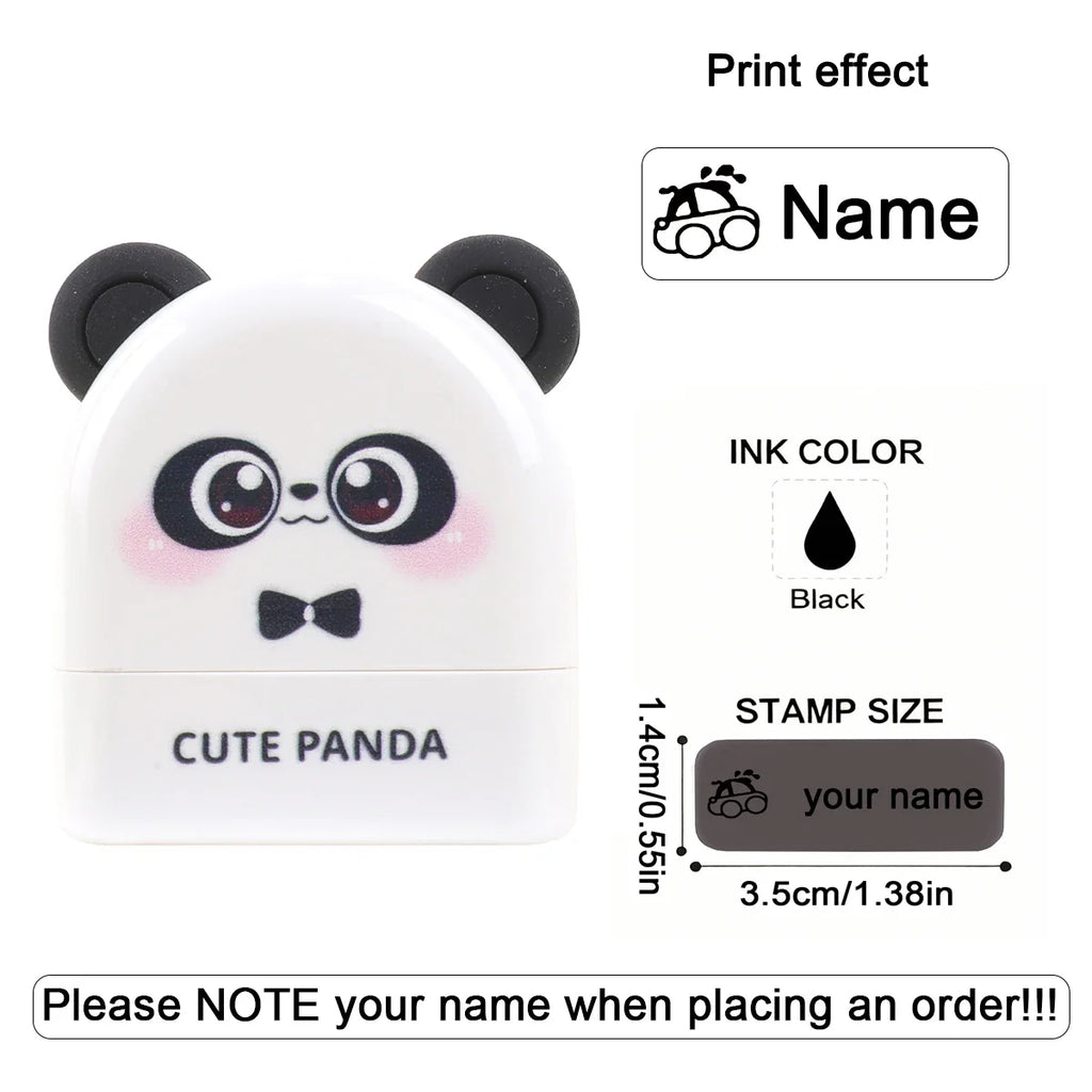 Personalized Animal Name Stamp | Custom Waterproof Clothing Label for Kids