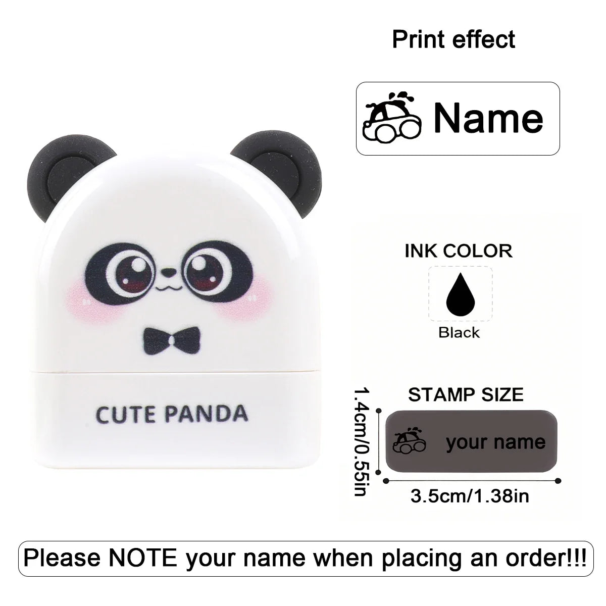 Personalized Animal Name Stamp | Custom Waterproof Clothing Label for Kids