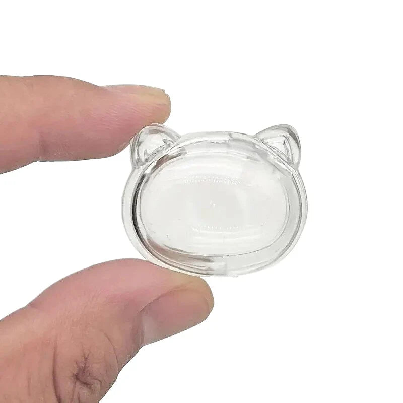 Pet Hair Keepsake Box | 2-Pack Transparent Dog Cat Fur Storage Container for DIY Memorial Decoration