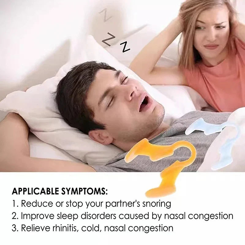 Snoring Relief Nose Clip | Silicone Nasal Dilator for Better Breathing