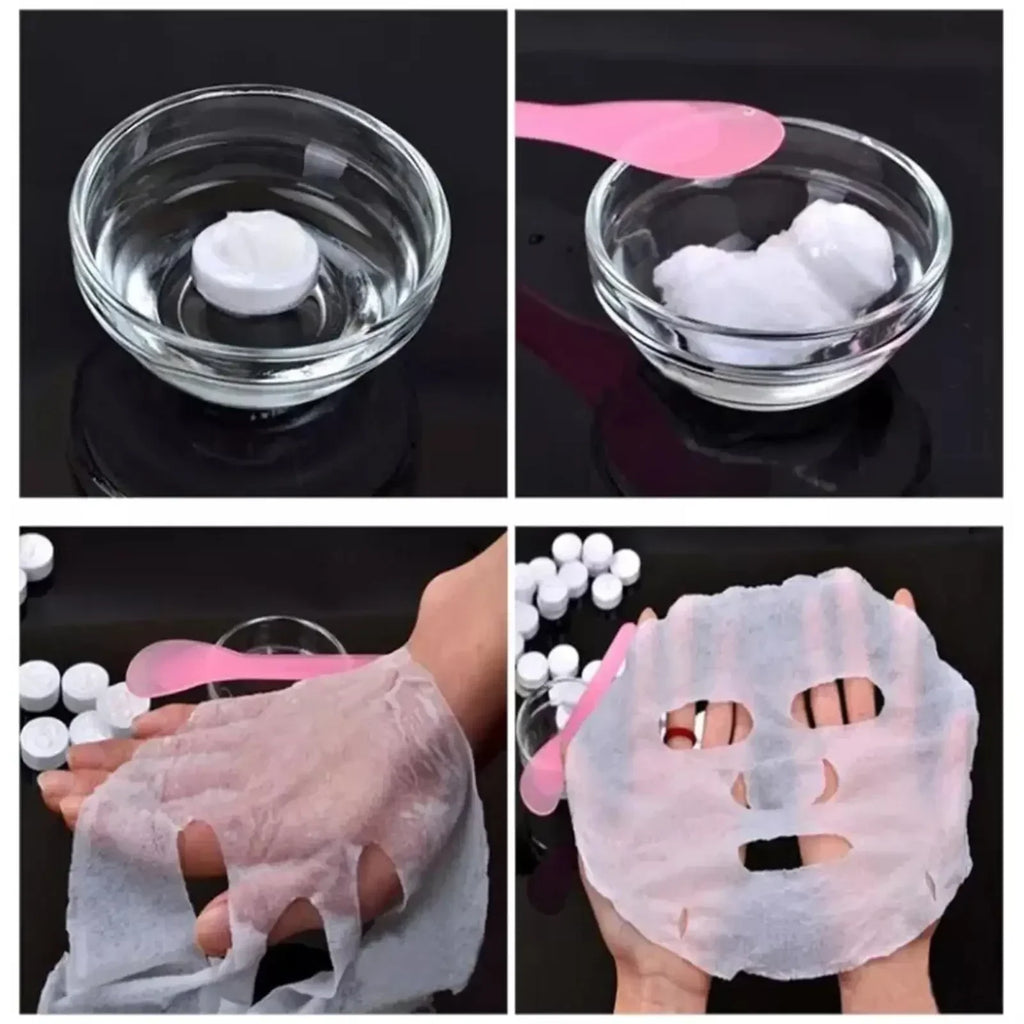 30/50 Pcs Disposable Compressed Face Towel | Portable Non-Woven Skin Care Mask Sheet