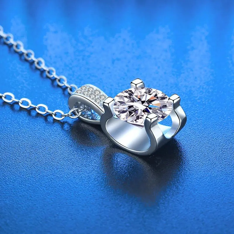 New 925 Sterling Silver Necklace Pendant 5A Zircon For Women Classics Fashion Wedding Engagement Jewelry Party Gift Necklaces