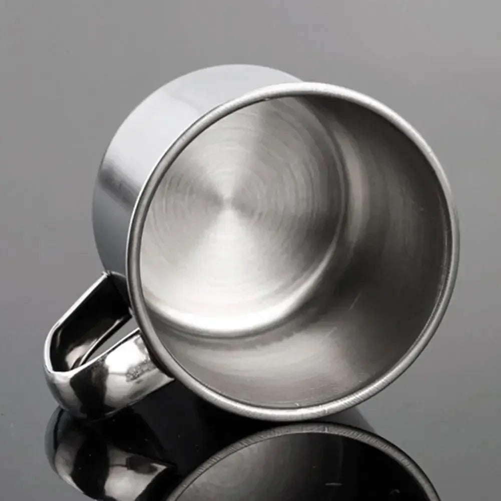 Portable Stainless Steel Camping Mug | Insulated Travel Coffee Cup 100ml