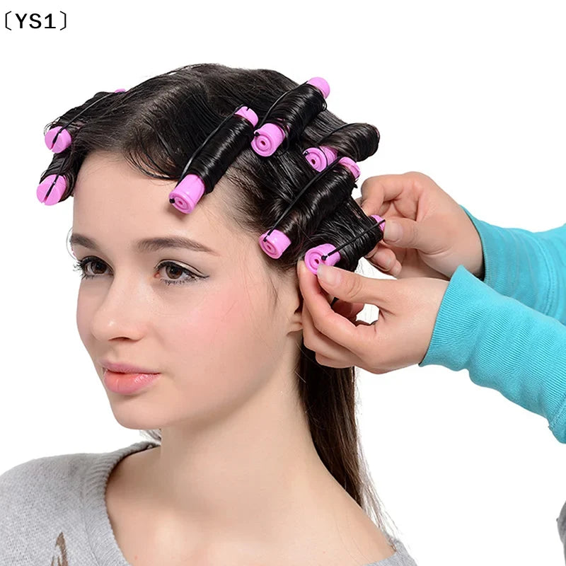〔YS1〕12pcs Hair Perm Rods Short Cold Wave Rods Hair Curler No Heat Perming Rods Hair Curling Rollers Curlers Curling Hair Tools