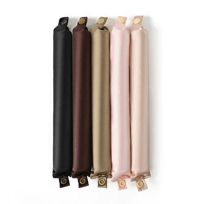 Satin Heatless Curling Rod Headband | No Heat Hair Curlers for Overnight Soft Curls
