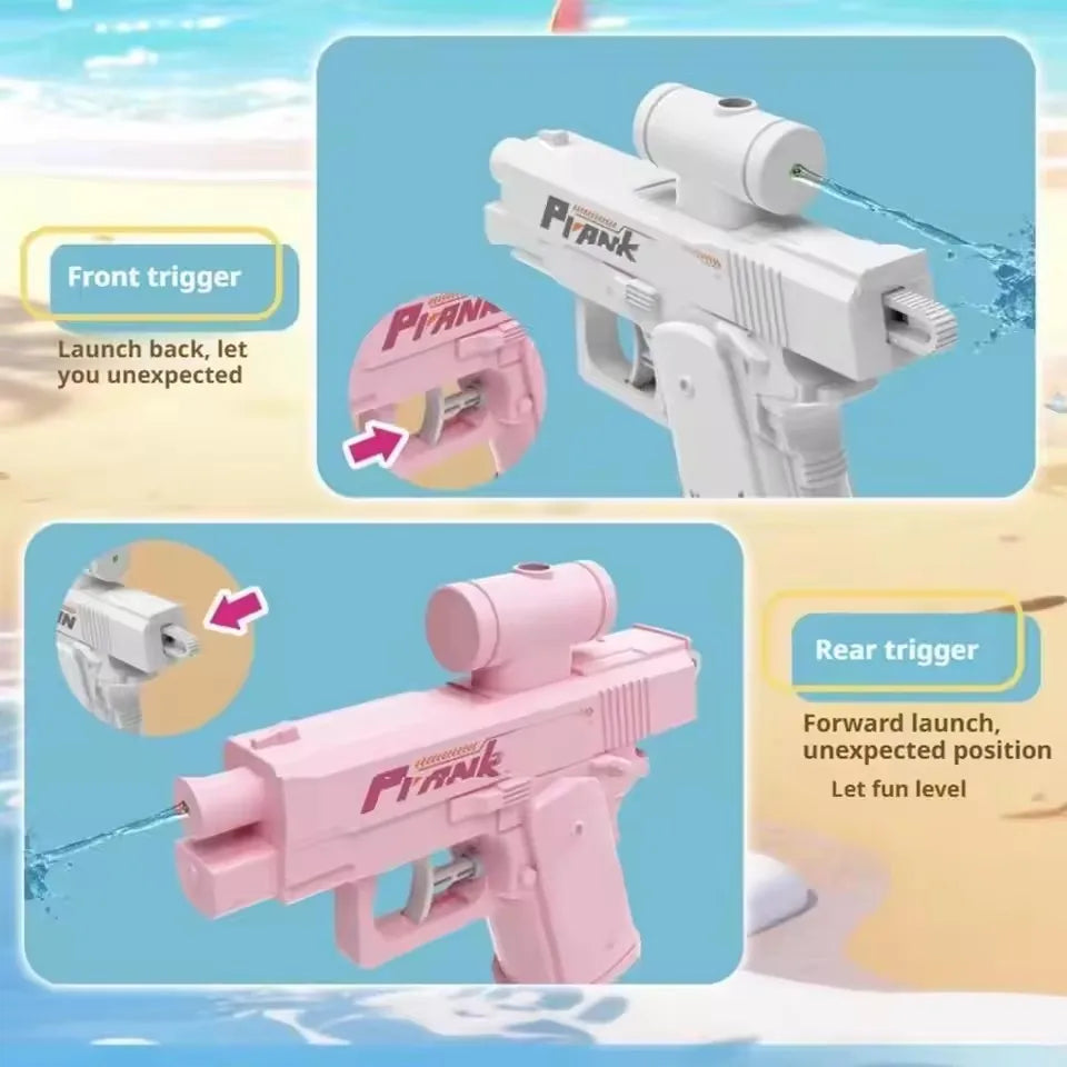 2-Way Reverse Splash Water Spray Gun | Double Directional Prank Toy