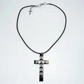 Rivet Cross Pendant Necklace | Punk Gothic Fashion Jewelry for Women