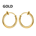 1 Pair Punk Stealth Clip On Earrings | No Hole Ear Cuff and Helix Ring Set