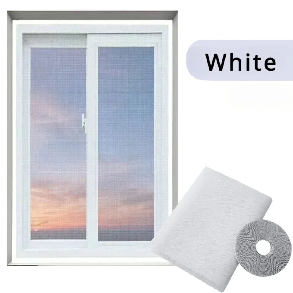 Self-Adhesive Mosquito Window Screen Curtain | DIY Insect Net for Doors and Windows