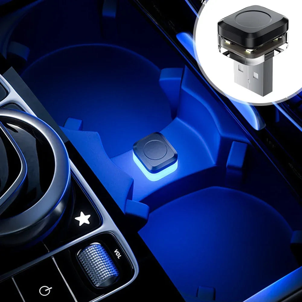 USB Car Ambient Atmosphere Light | Interior LED Lamp with 4 Colors