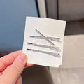 3pcs Shiny Hairpins Fine Rhinestone Particles Gold Color Thin Hairpins Woman's Hair Accessories