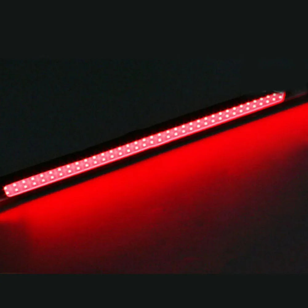 2Pcs 17cm COB Red LED Fog Light Strip | 12V DRL Waterproof Driving Lamp for Cars