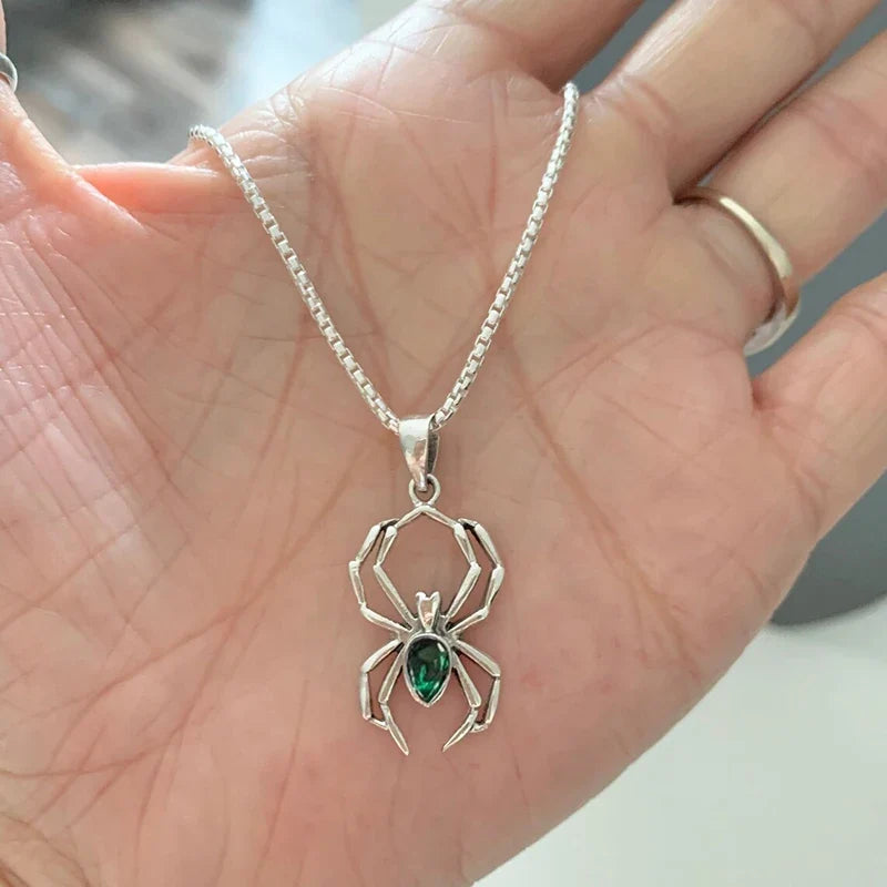 Huitan Cute Spider Animal Pendant Necklace | Y2K Trendy Jewelry for Women