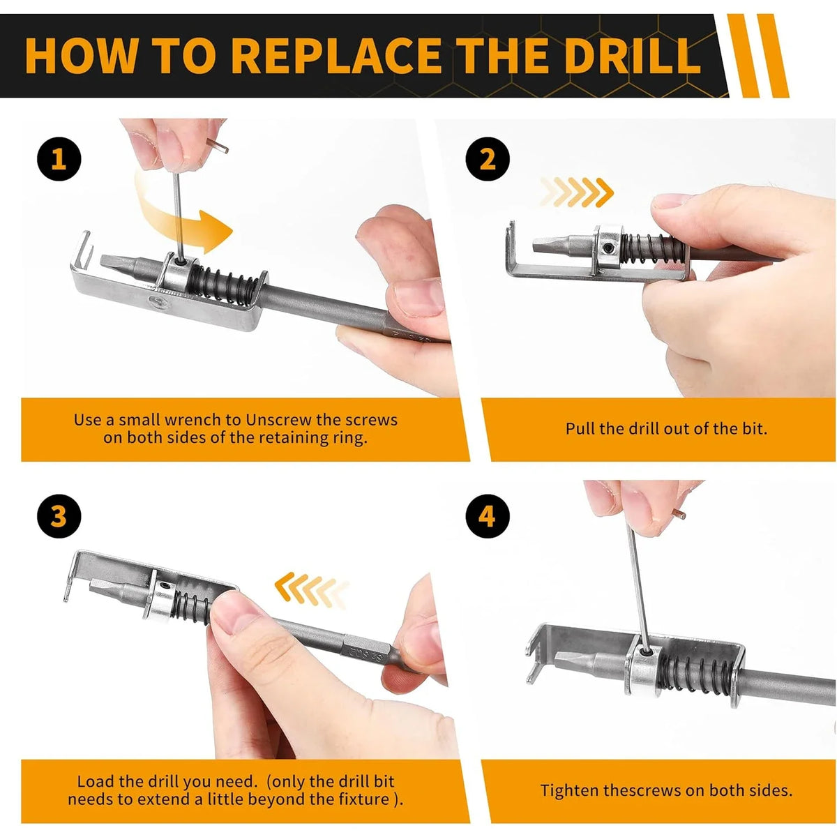 Spring Loaded Screw Holder Bit | Phillips Anti-drop Screwdriver Bit Holder