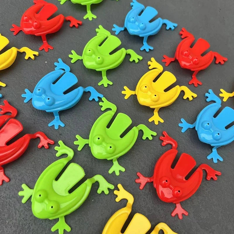 Frog Jumping Fidget Toy Set | Mixed Color Stress Relief Party Favors