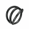 316L Surgical Steel Segment Tragus Helix Cartilage Earring Nose Ring Septum Clicker Conch Three Layers Nostril Piercing Jewelry