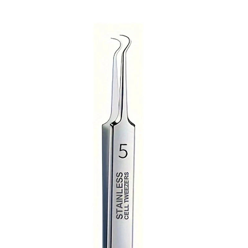 1/3pcs Extra Fine No. 5 Cellular Acne Blackhead Tweezers | Facial Beauty Tool for Skin Care