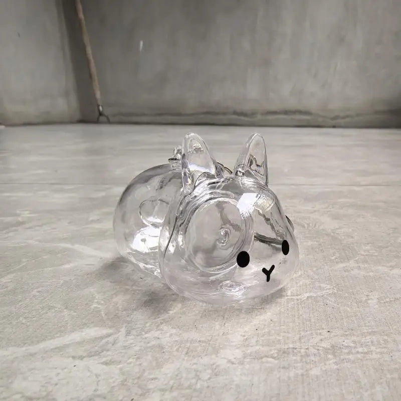 Cute Pet Hair Memorial Keychain | Transparent Storage Box Bag Pendant