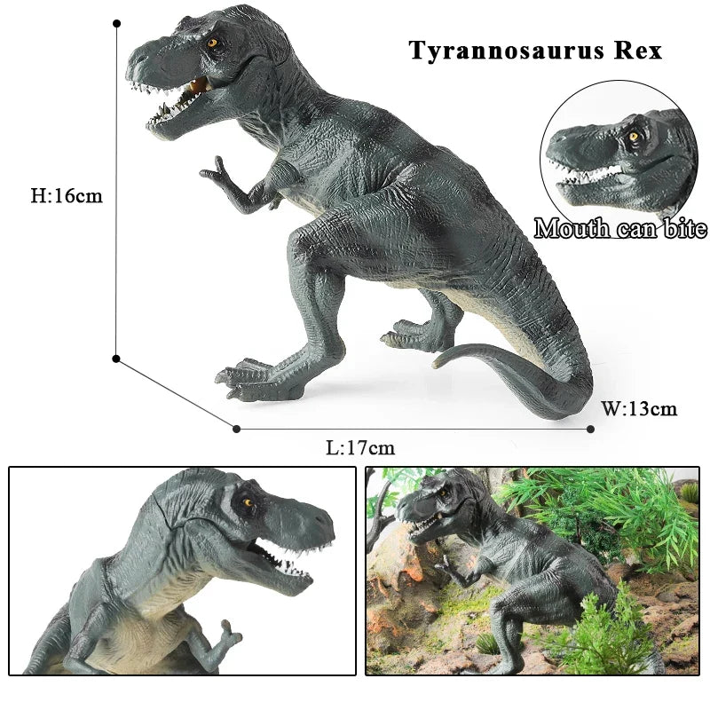 Oenux Jurassic Dinosaurs Action Figures Set | 5 Realistic PVC Models Collection Toy