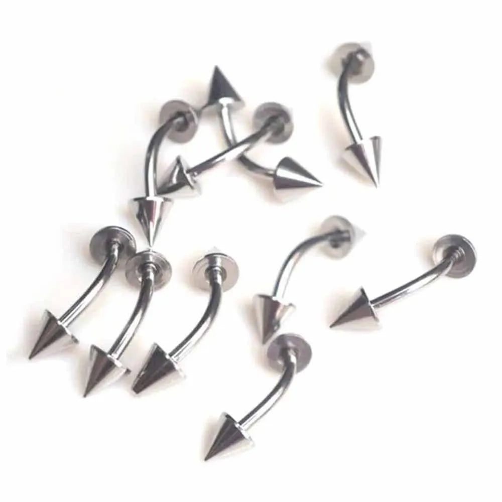 90/45 Pcs Mixed Styles Stainless Steel Eyebrow Navel Belly Lip Tongue Nose Piercing Bar Ring Labret Barbell Tunnel Body Jewelry