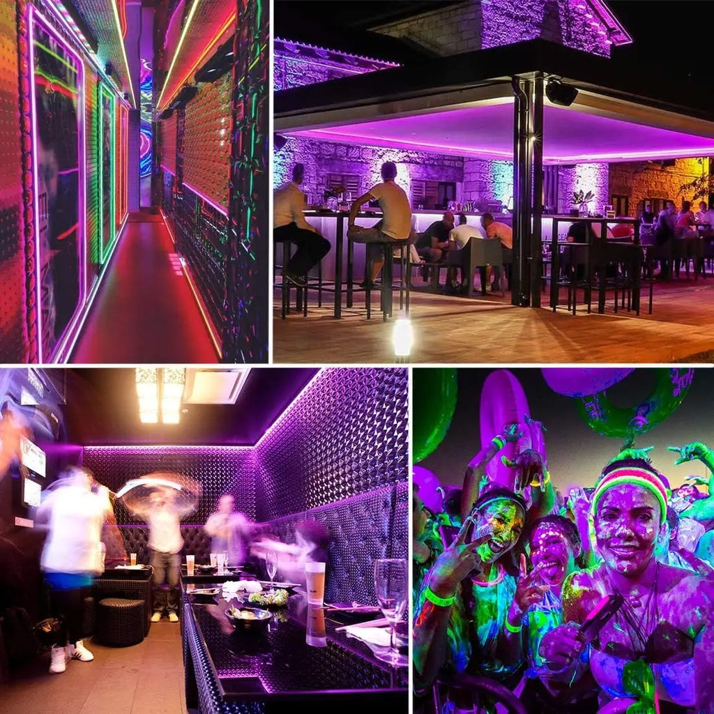 UV LED Light Strip 395-405nm | Flexible Black Light for Glow Parties