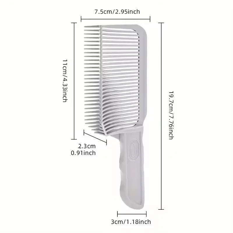 Fading Hair Cutting Combs Professional Barber Clipper Blending Flat Top Hair Cutting Comb for Men Fading Comb Salon Styling Tool