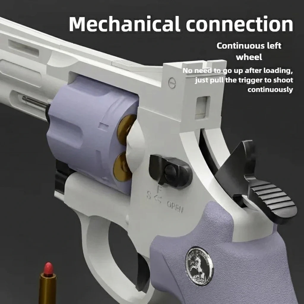 Soft Bullet Toy Gun ZP5 | Revolver Mechanical Continuous Shooting Launcher for Kids