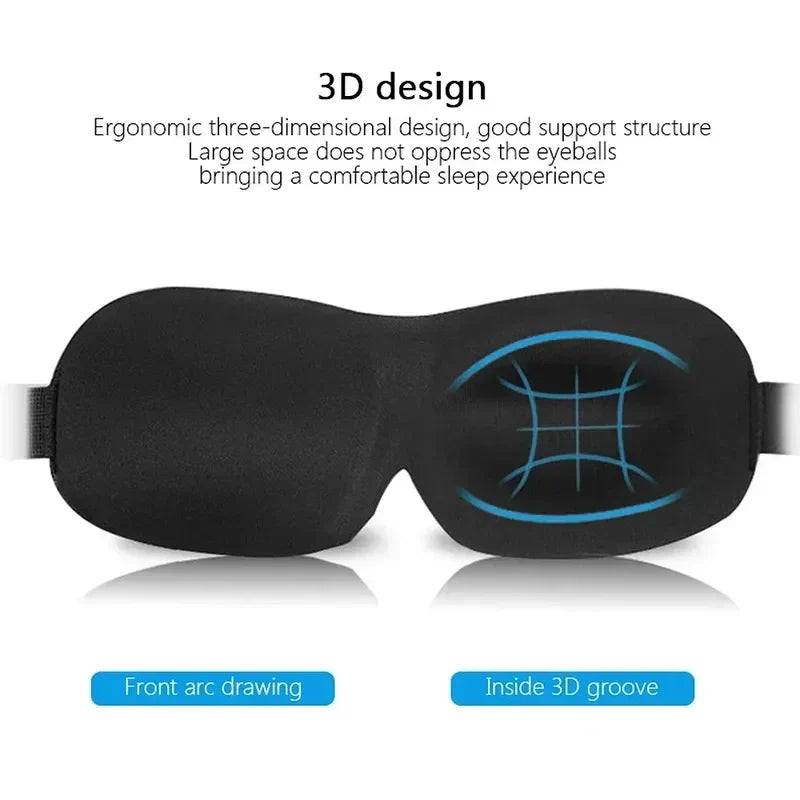 3D Sleep Mask for Men and Women | Light Blocking Eye Mask for Comfort