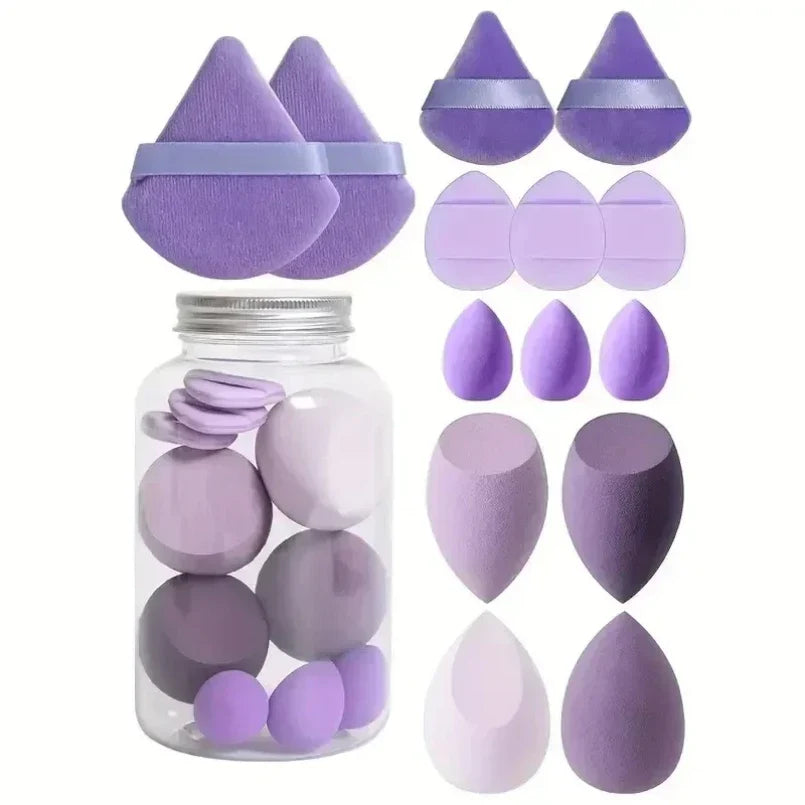 12/14Pcs Makeup Sponge Set | Latex-Free Beauty Blender Kit