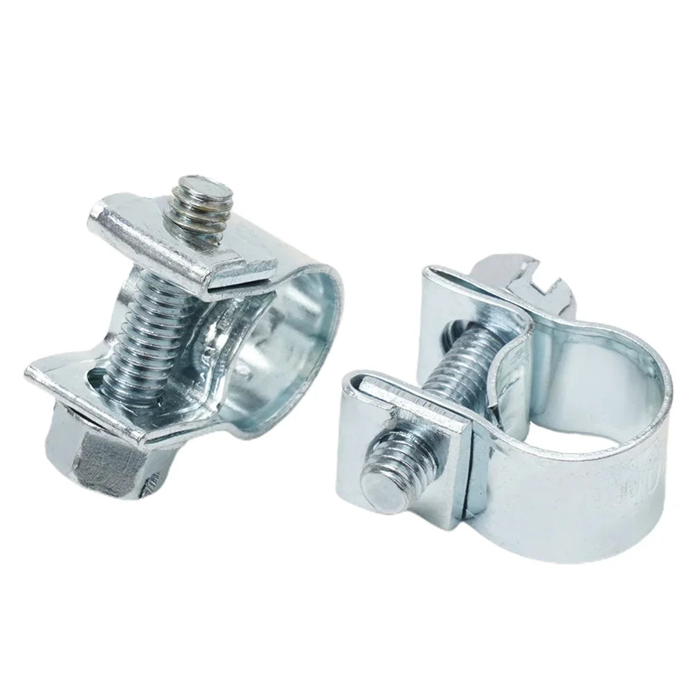10pcs Stainless Steel Hose Clamp Set | Secure Pipe and Fuel Line Clips