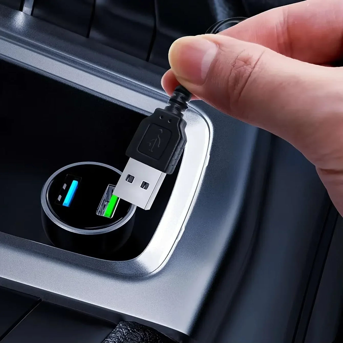 Blue EL Wire Car Atmosphere Light | 5m Flexible Neon Strip for DIY Interior