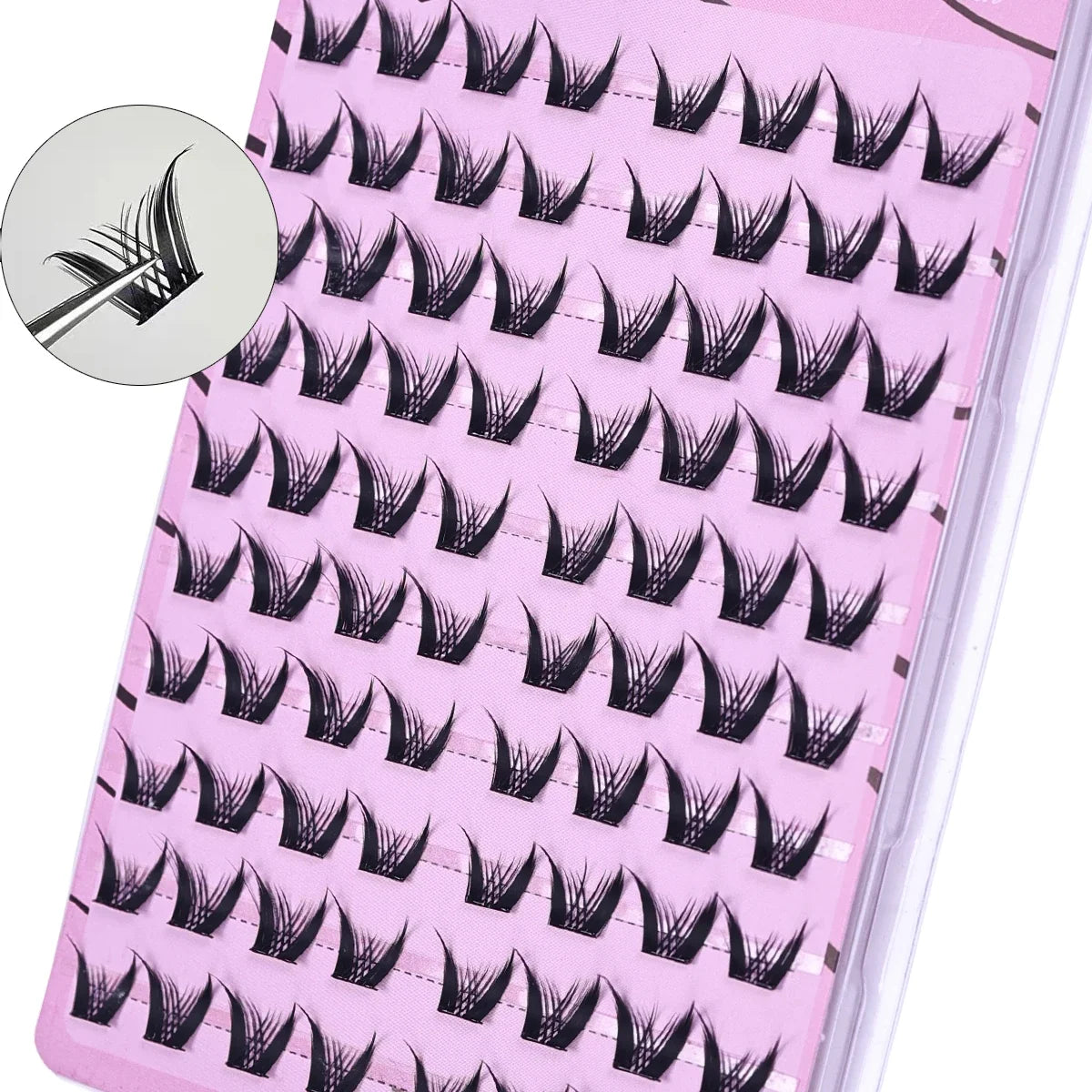Self Adhesive Glue-free lash Clusters Fake Eyelashes Segmented Home DIY Individual HandMade Soft Eyelash Extensions