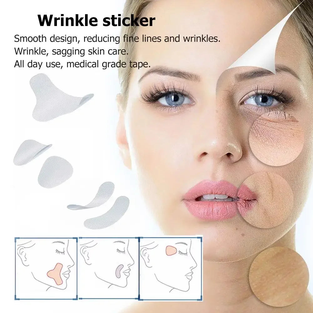 Facial Anti Wrinkle Tape Pads | V-Shape Face Lift and Skin Care Set
