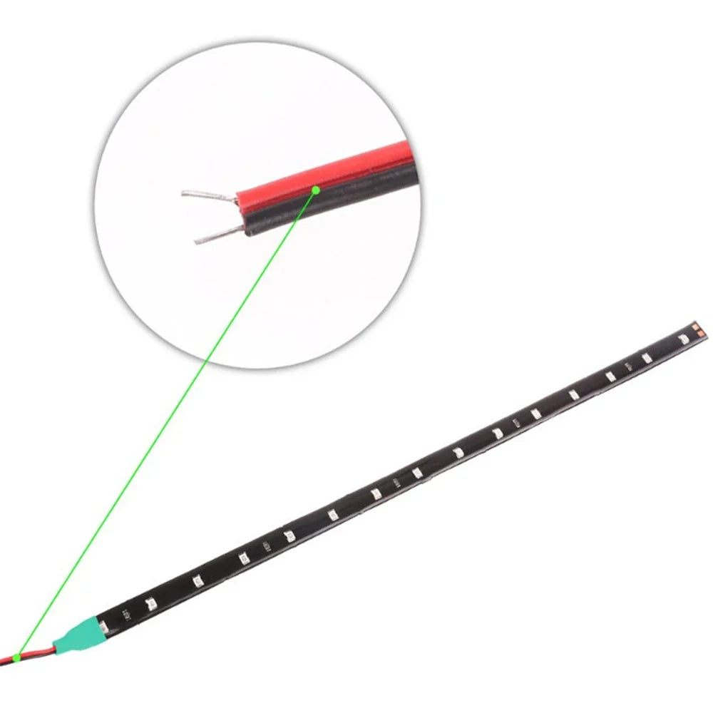 Car Led Strip Light 30cm | 12V Waterproof Interior Decoration for Car Motorcycle