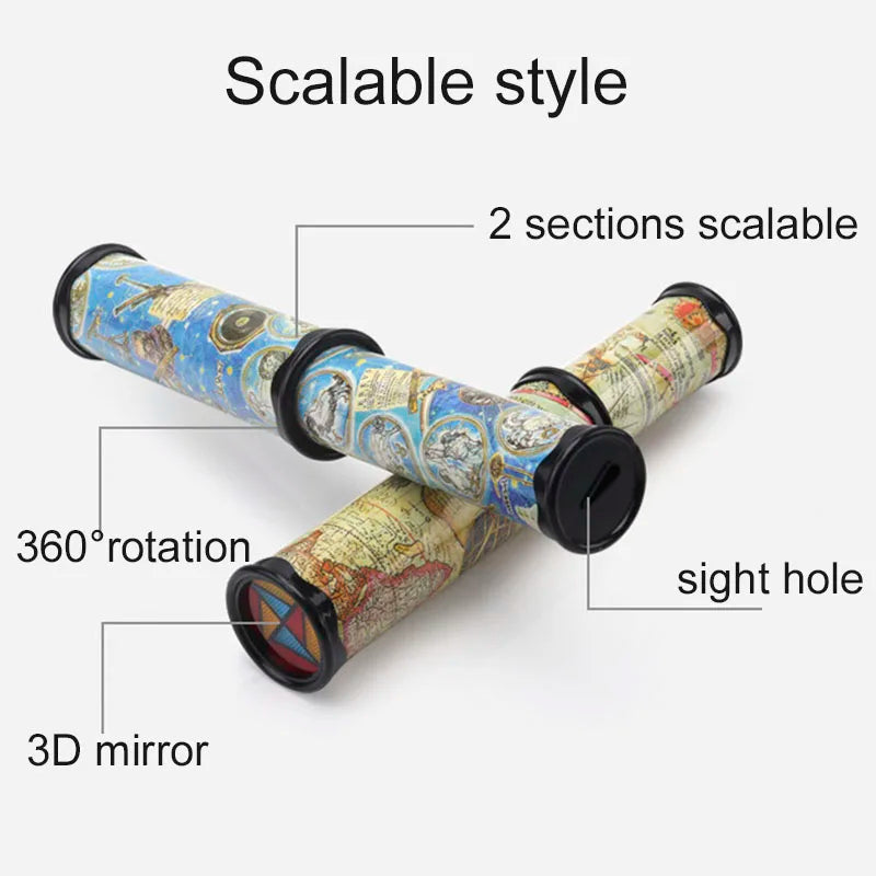 Scalable Kaleidoscope Toy | 30cm Adjustable Magic Educational Toy for Kids