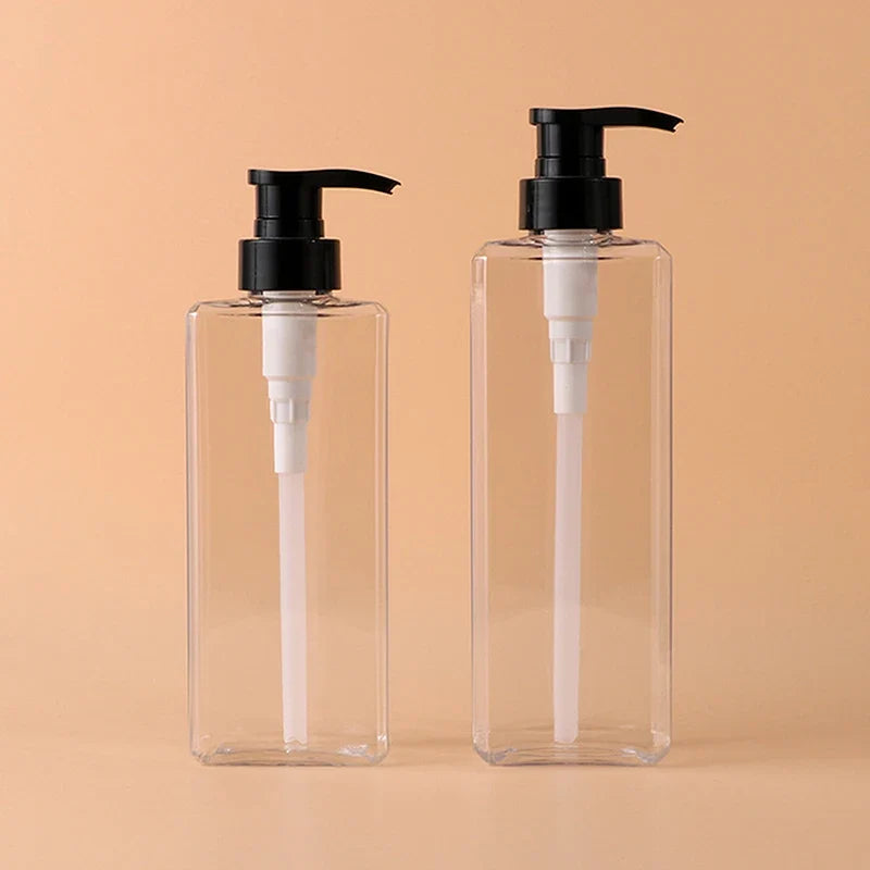 Square Soap Dispenser | Refillable 400/500ml Bathroom Pump Bottle