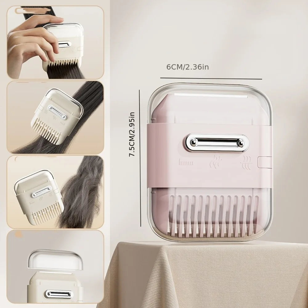 Double-Headed Manual Hair Cutting Tool 6-in-1 Trimmer Comb Bang Thinning Remover Salon Styling Supply