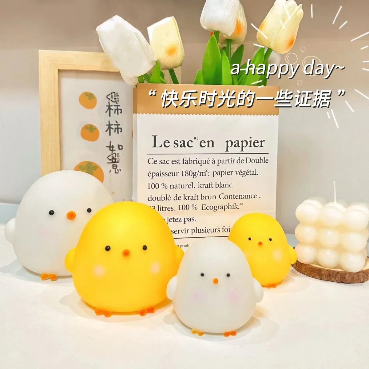 Cute Chicken Night Light | Soft Glow Bedside Lamp for Kids Room