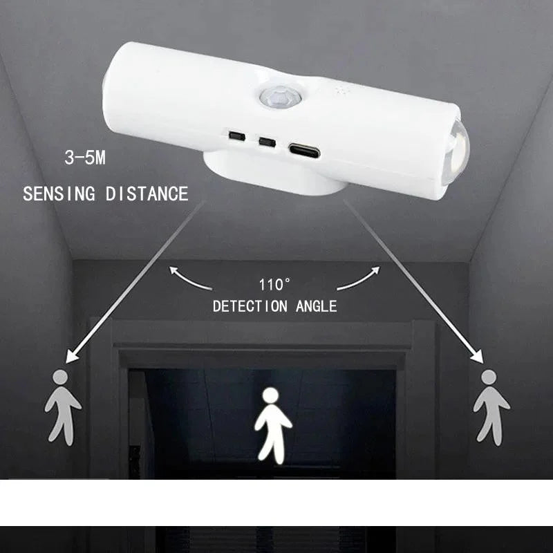 RGB Gradient Night Light | Motion Sensor Rechargeable Wall Lamp